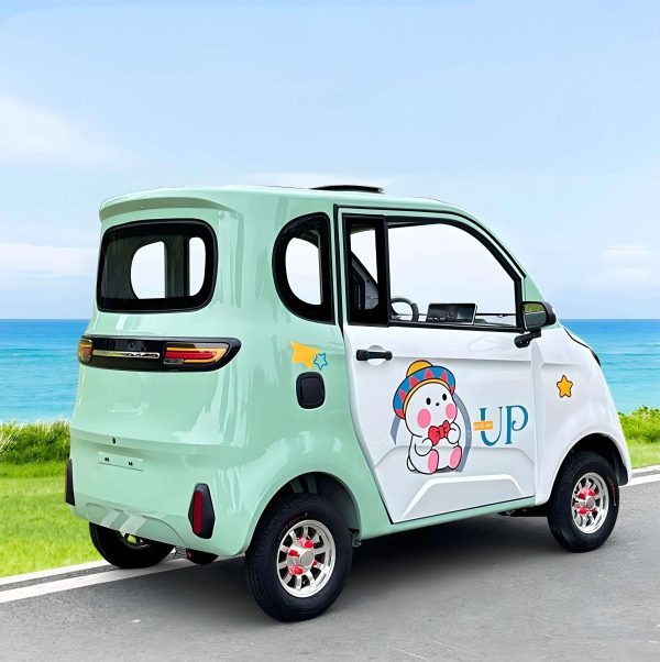 New energy electric four-wheeler household scooter lithium battery leisure adult closed with canopy four-wheel ladies small - Image 2
